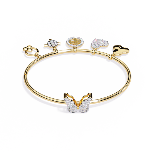Whispering Charms Diamond Bracelet
