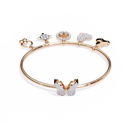 Whispering Charms Diamond Bracelet