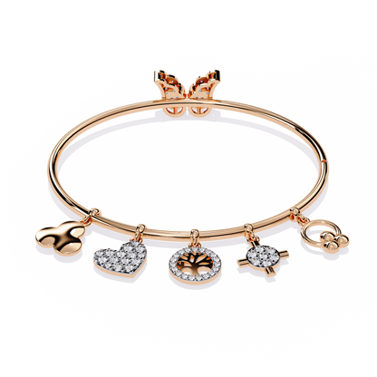 Whispering Charms Diamond Bracelet