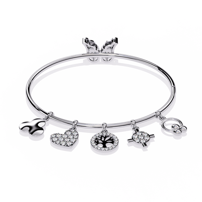 Whispering Charms Diamond Bracelet