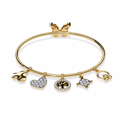 Whispering Charms Diamond Bracelet