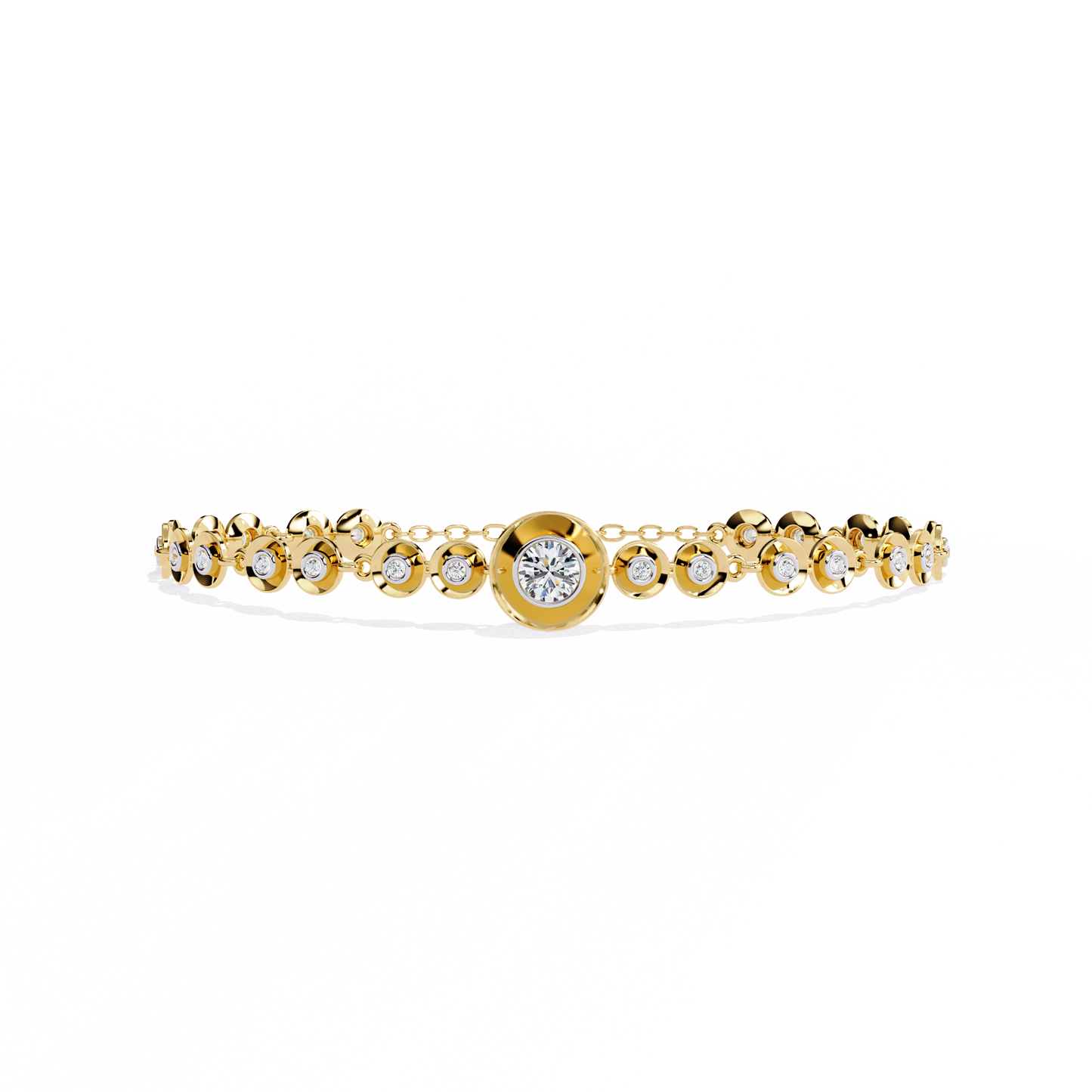 Golden Whisper Diamond Bracelet