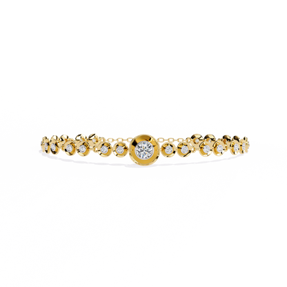 Golden Whisper Diamond Bracelet