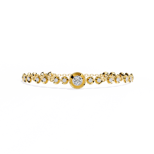 Golden Whisper Diamond Bracelet