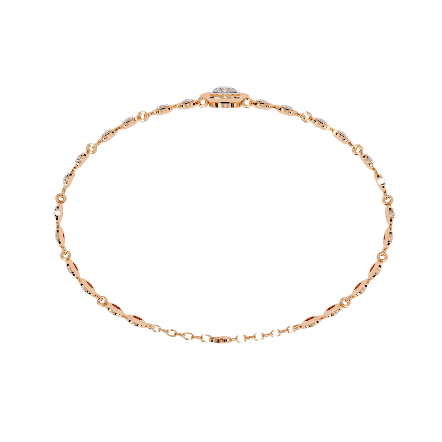 Golden Whisper Diamond Bracelet