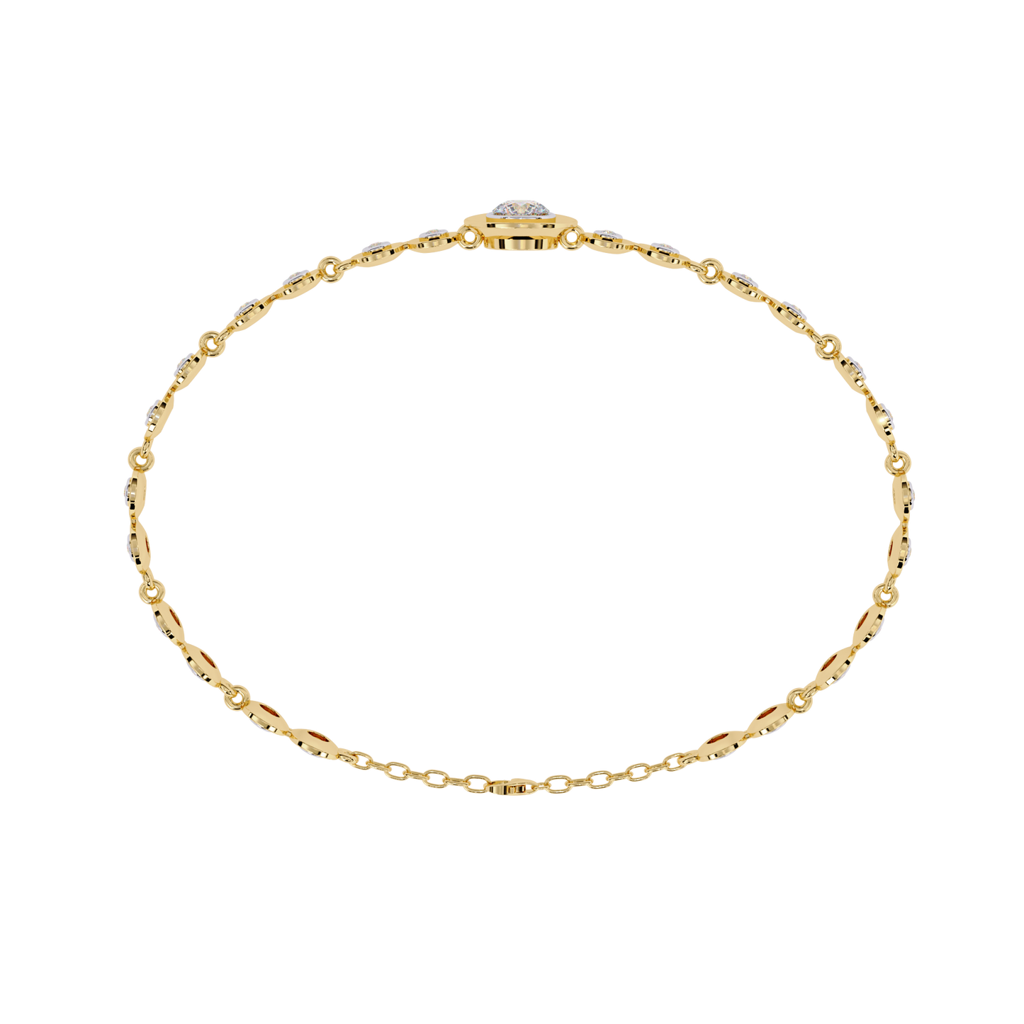 Golden Whisper Diamond Bracelet