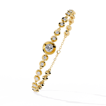 Golden Whisper Diamond Bracelet
