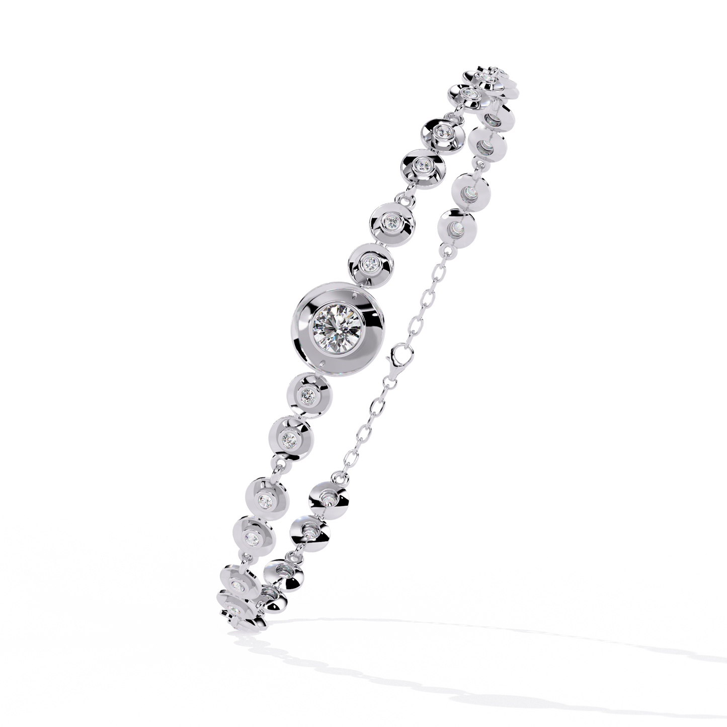 Golden Whisper Diamond Bracelet