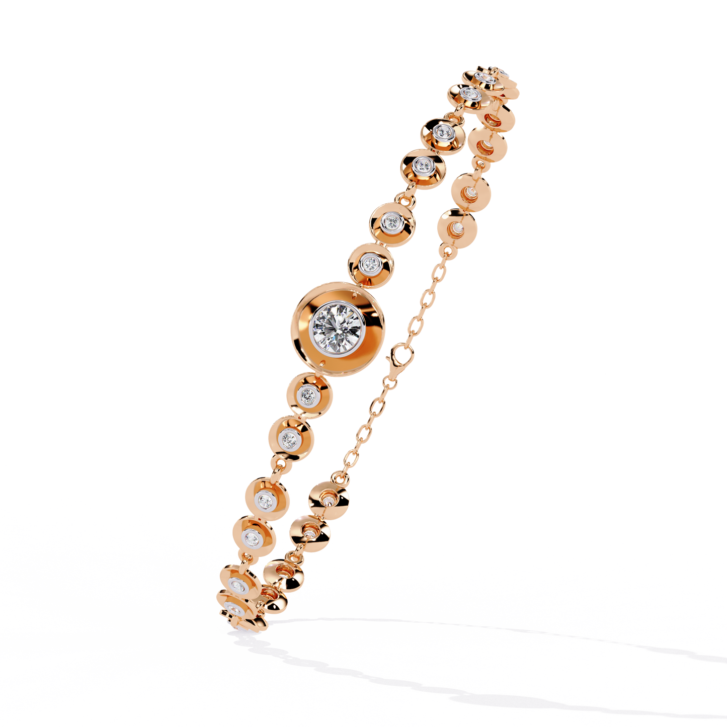 Golden Whisper Diamond Bracelet