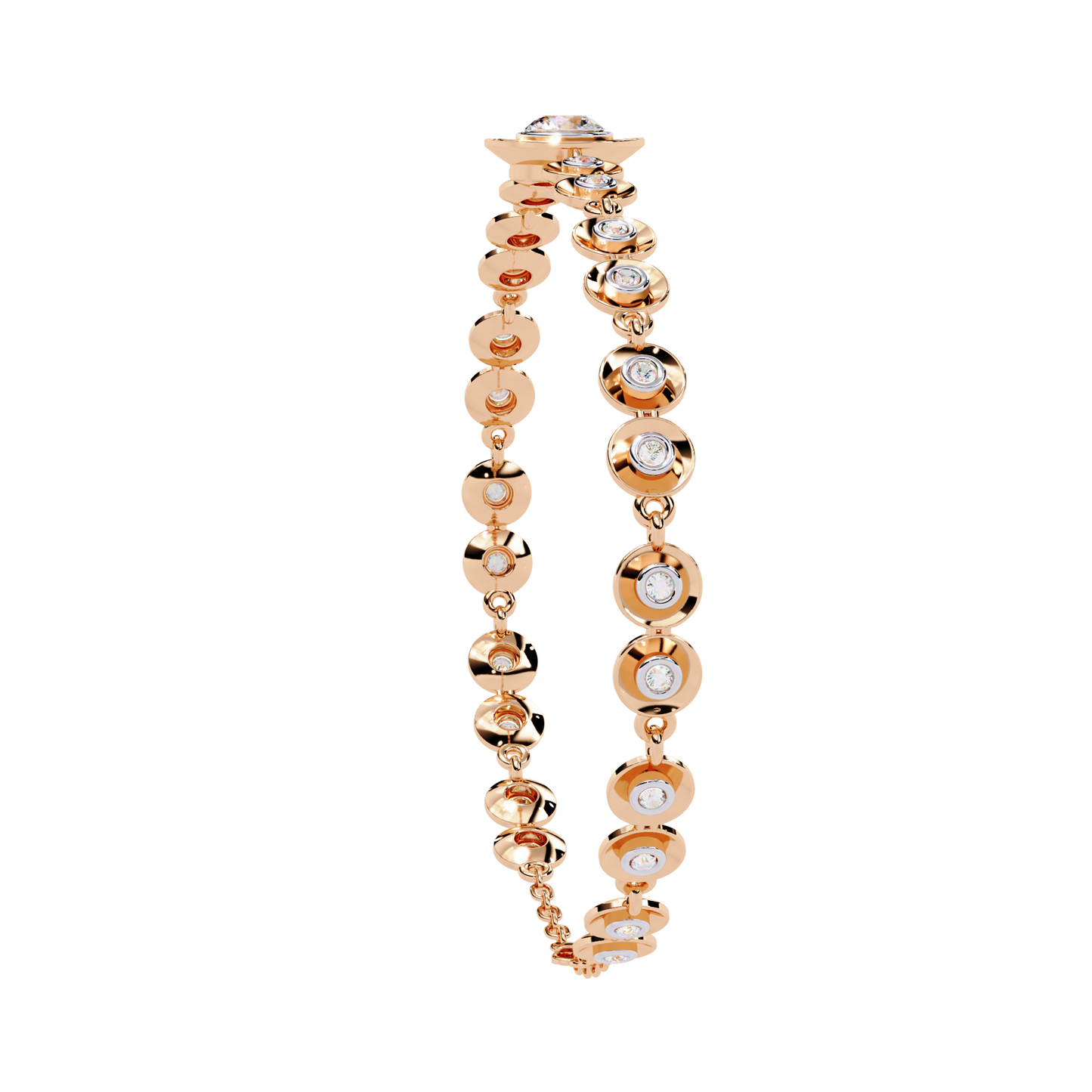 Golden Whisper Diamond Bracelet