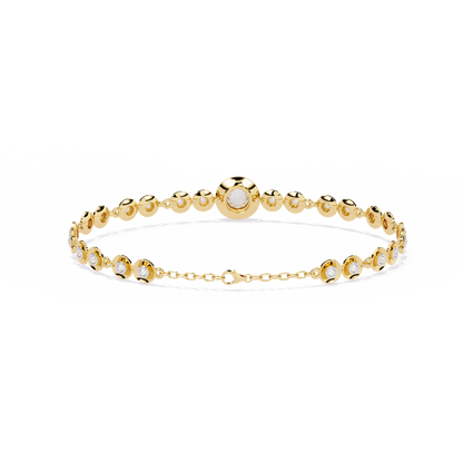Golden Whisper Diamond Bracelet