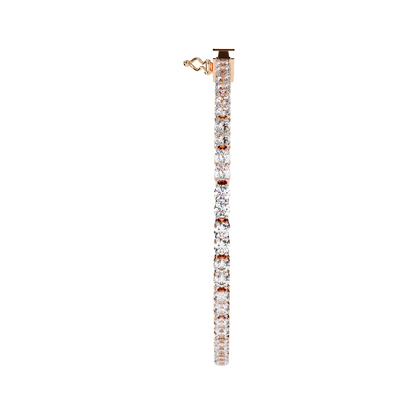 The Infinity Line Round Diamond Tennis Bracelet