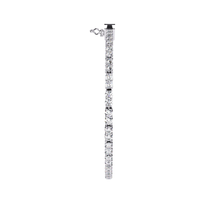 The Infinity Line Round Diamond Tennis Bracelet