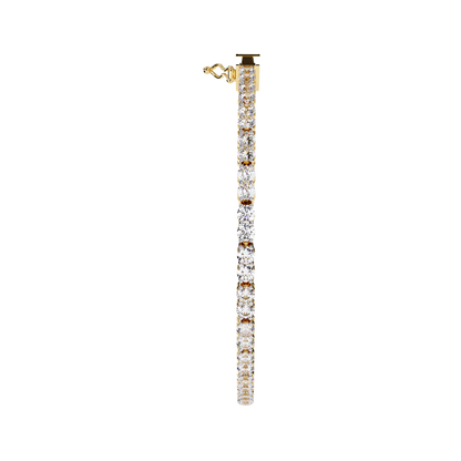 The Infinity Line Round Diamond Tennis Bracelet