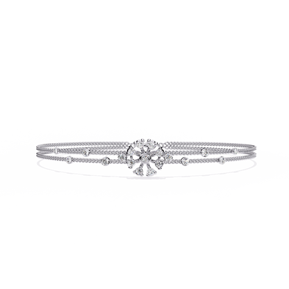 Floral Radiance Diamond Bracelet