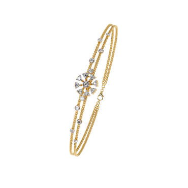 Floral Radiance Diamond Bracelet
