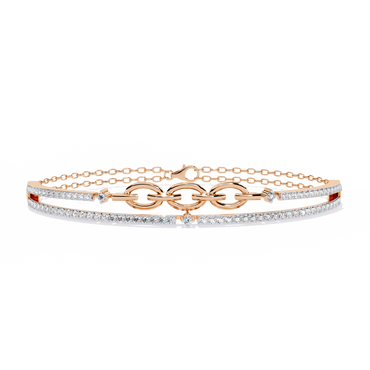 Luminous Loops Diamond Bracelet