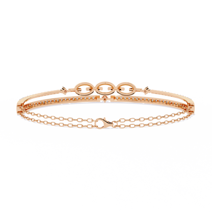 Luminous Loops Diamond Bracelet