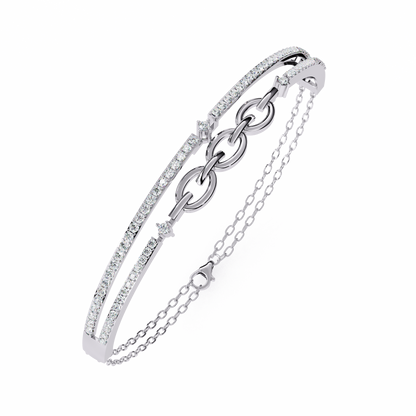 Luminous Loops Diamond Bracelet