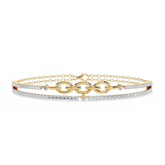 Luminous Loops Diamond Bracelet