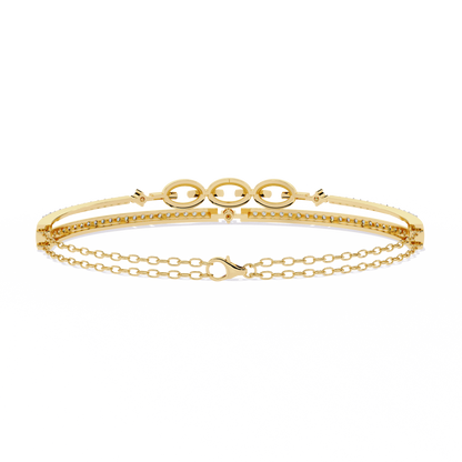 Luminous Loops Diamond Bracelet