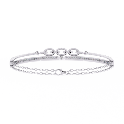 Luminous Loops Diamond Bracelet