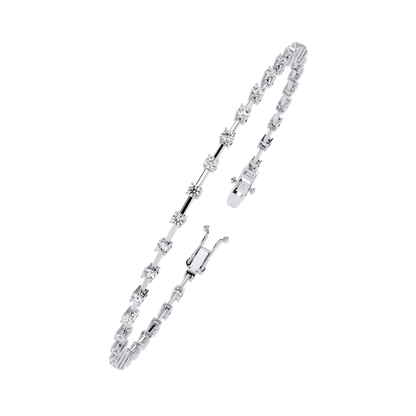 Starlit Veil Diamond Bracelet