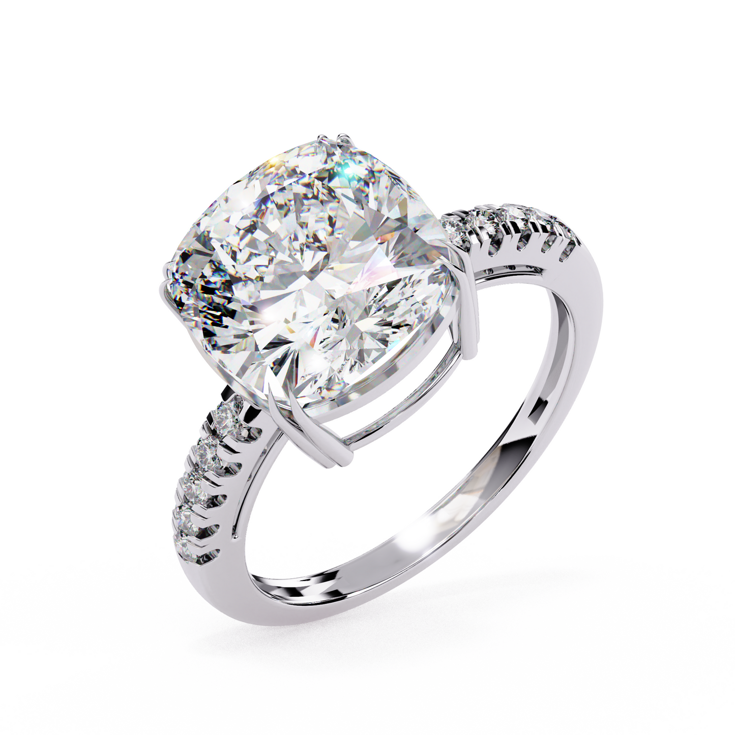 Orabella Supreme Cushion Solitaire Ring