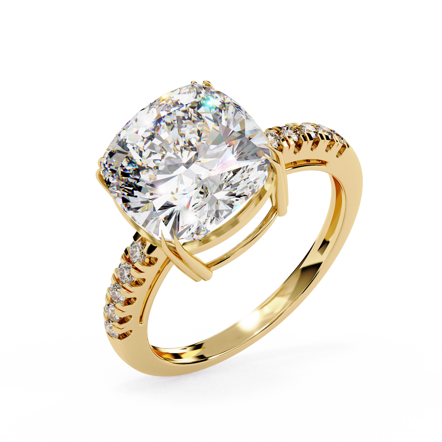Orabella Supreme Cushion Solitaire Ring