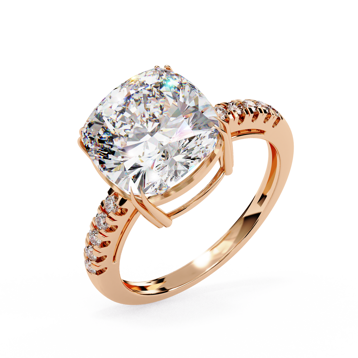 Orabella Supreme Cushion Solitaire Ring