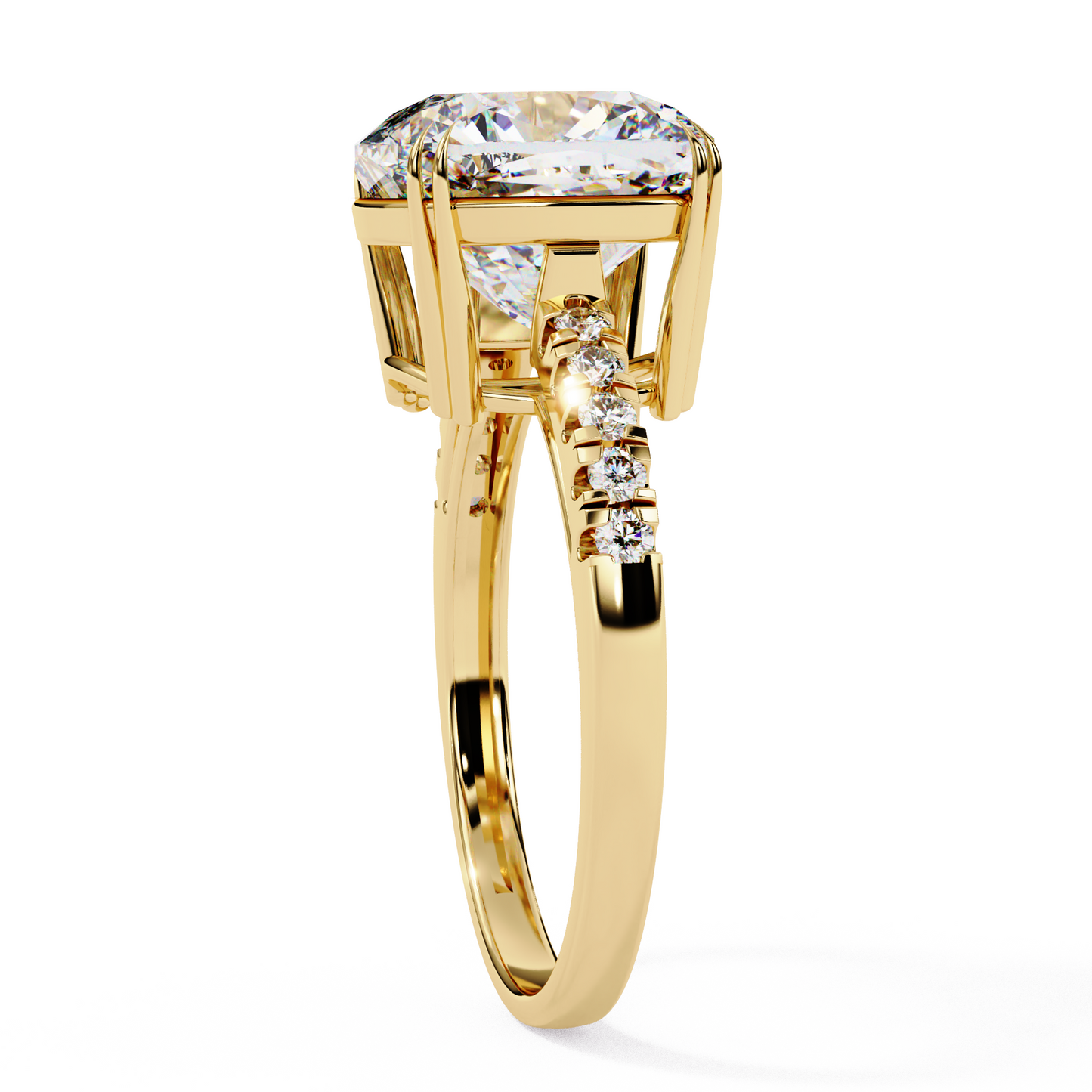 Orabella Supreme Cushion Solitaire Ring