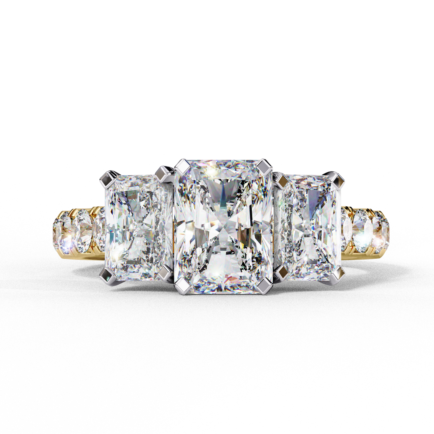 Emeraude Royale Radiant Solitaire Ring