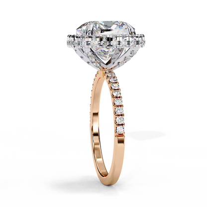 Aria di Amore Cushion Solitaire Ring