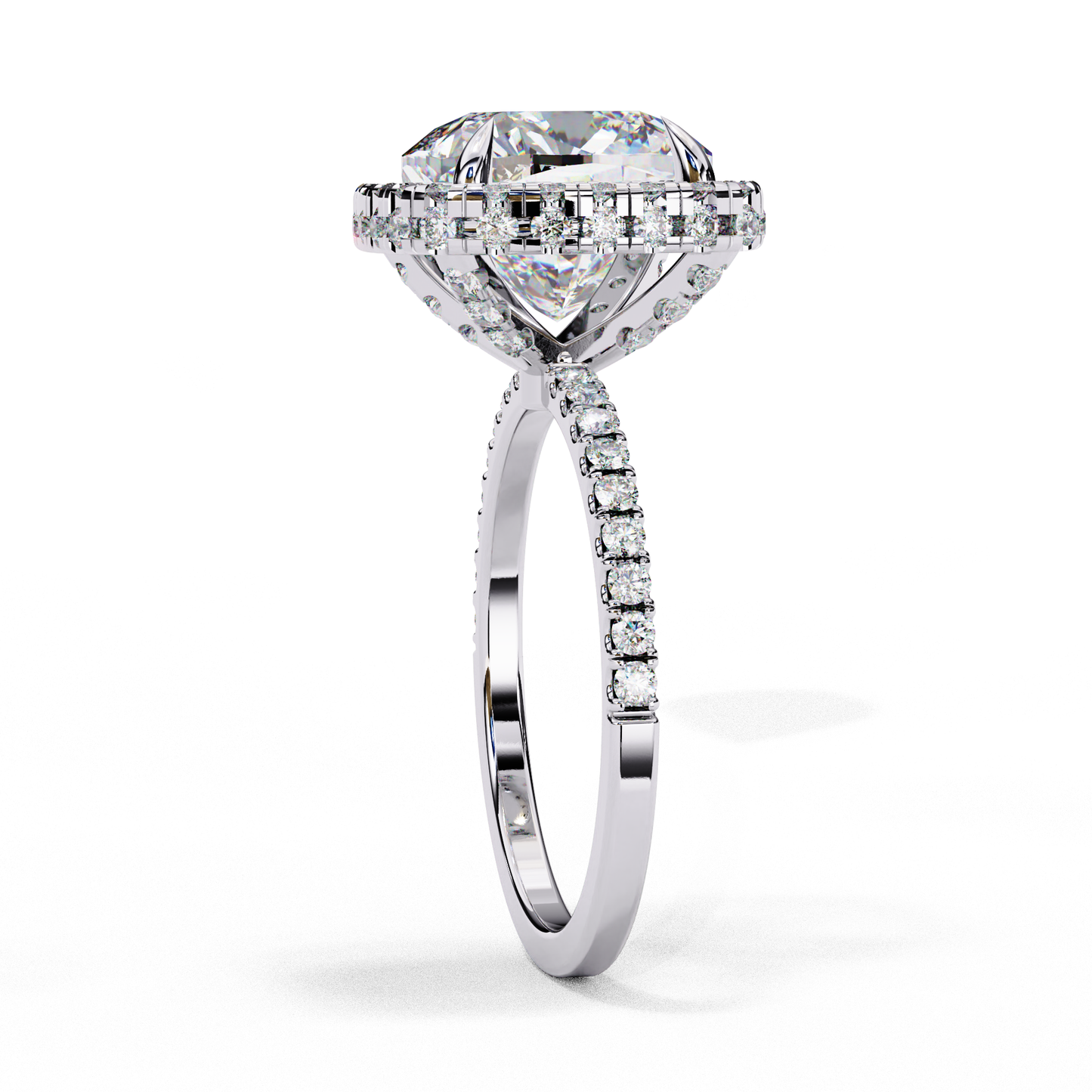 Aria di Amore Cushion Solitaire Ring
