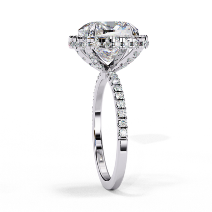 Aria di Amore Cushion Solitaire Ring