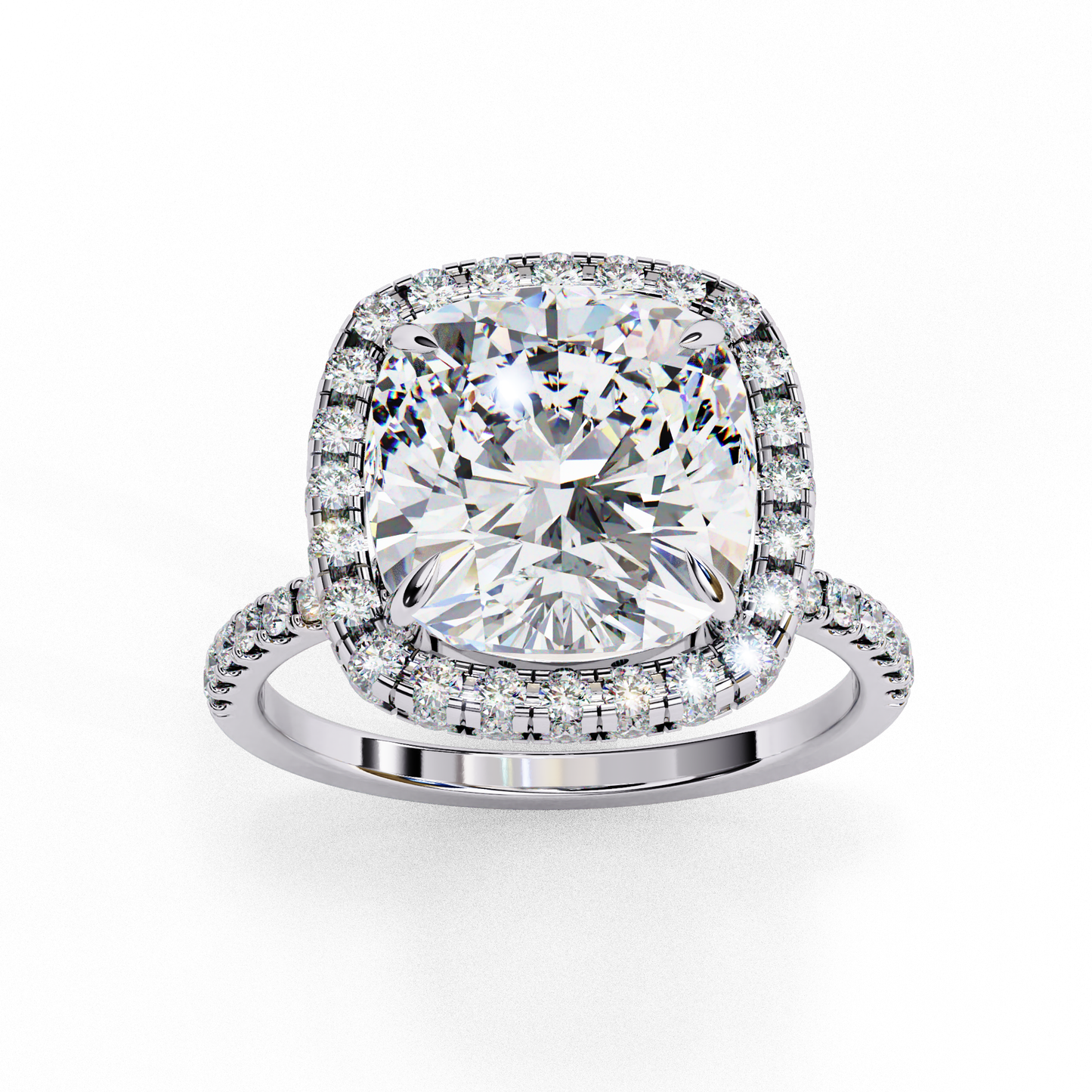 Aria di Amore Cushion Solitaire Ring