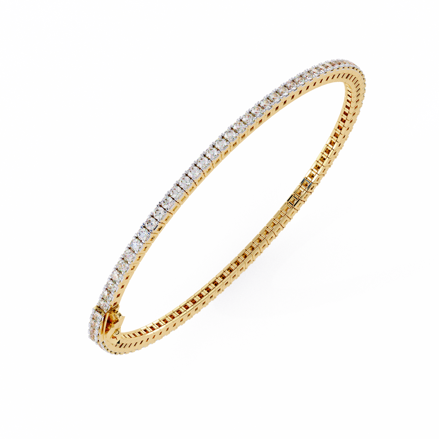 BareBrilliance Line Tennis Bracelet