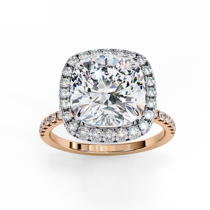 Aria di Amore Cushion Solitaire Ring