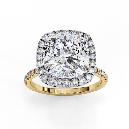 Aria di Amore Cushion Solitaire Ring