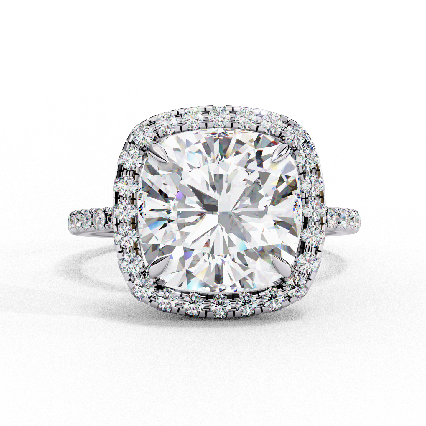 Aria di Amore Cushion Solitaire Ring