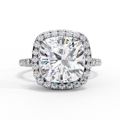 Aria di Amore Cushion Solitaire Ring