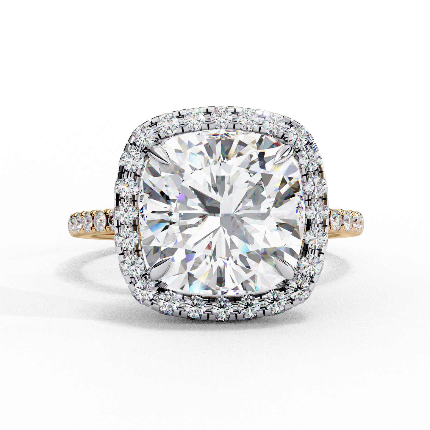 Aria di Amore Cushion Solitaire Ring