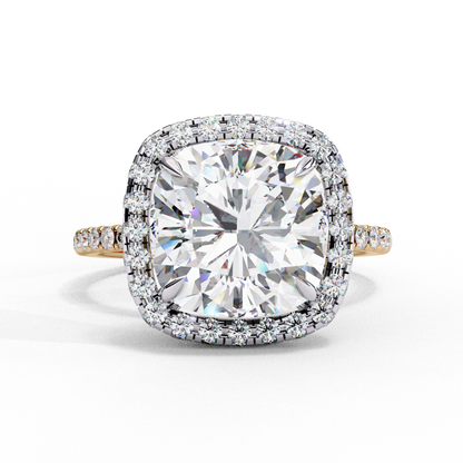 Aria di Amore Cushion Solitaire Ring