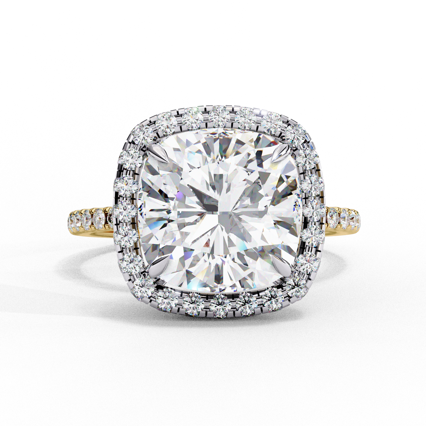 Aria di Amore Cushion Solitaire Ring