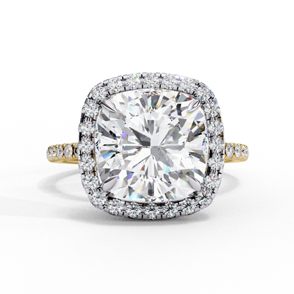 Aria di Amore Cushion Solitaire Ring