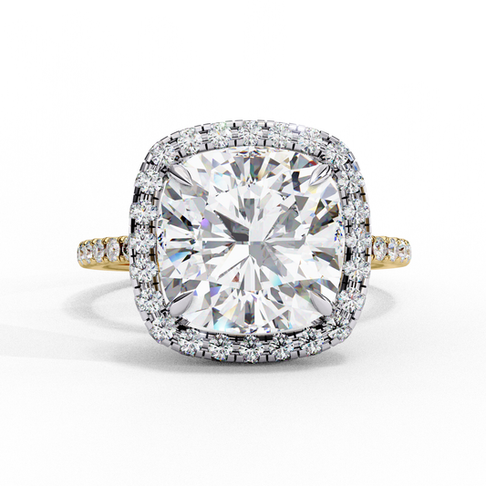 Aria di Amore Cushion Solitaire Ring