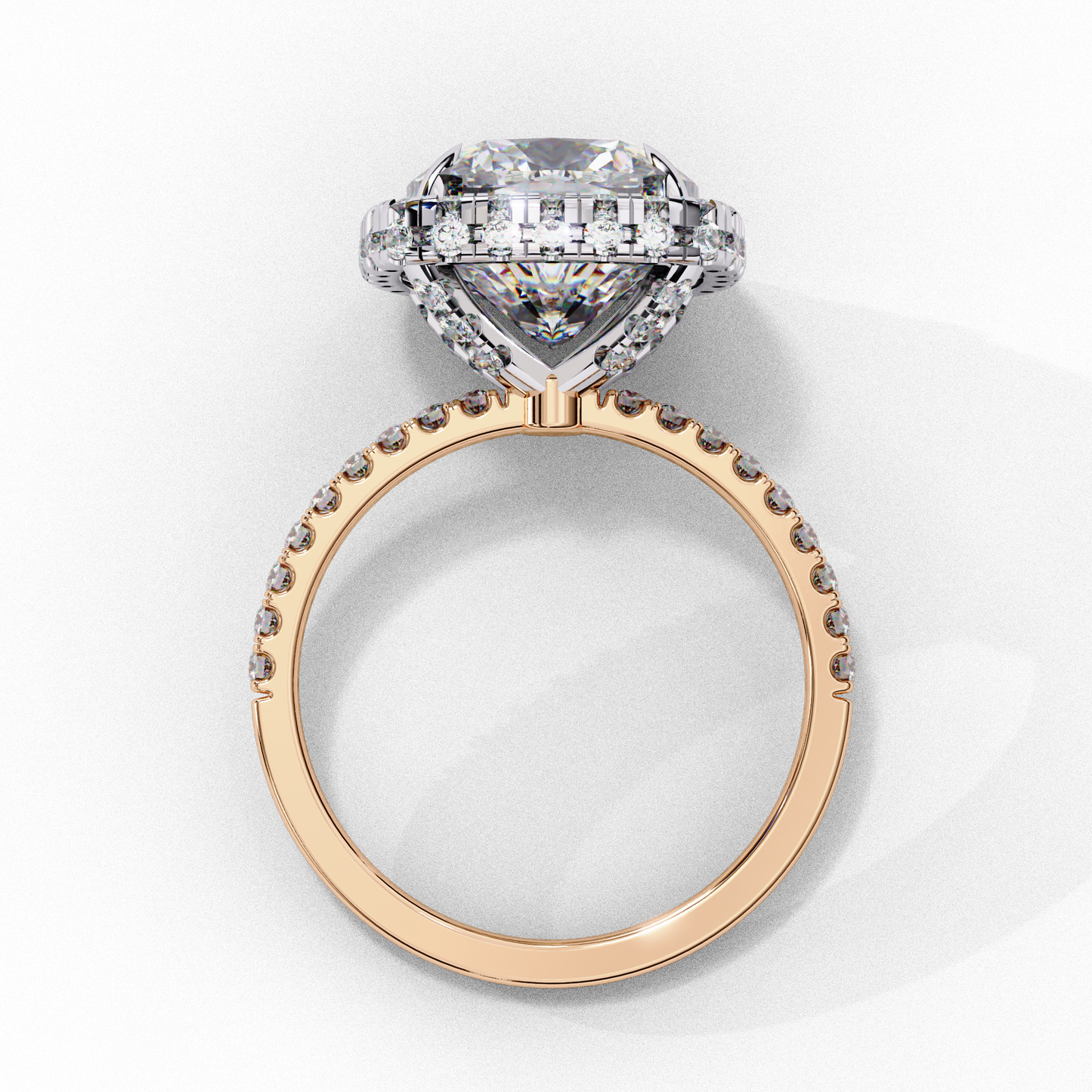 Aria di Amore Cushion Solitaire Ring
