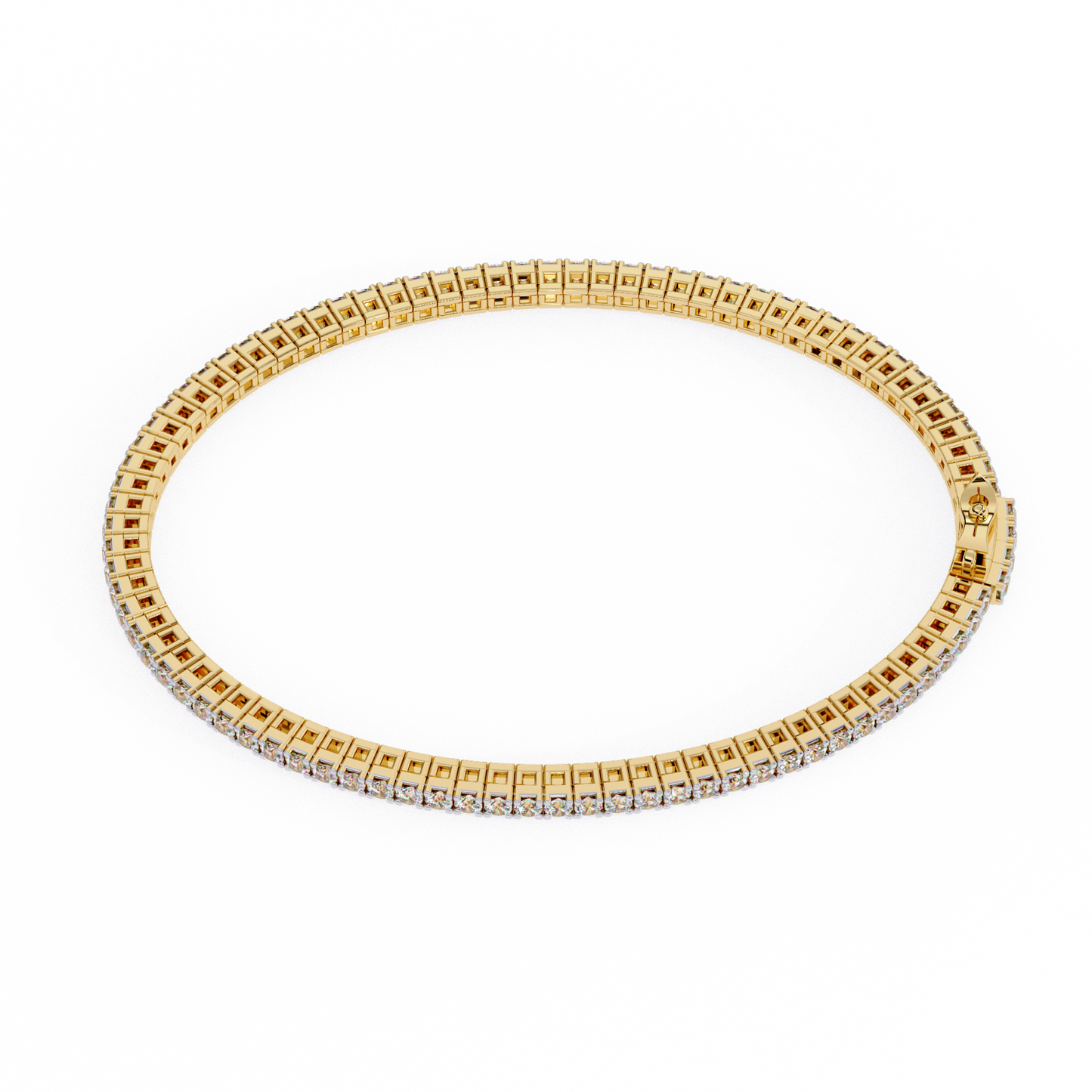 BareBrilliance Line Tennis Bracelet