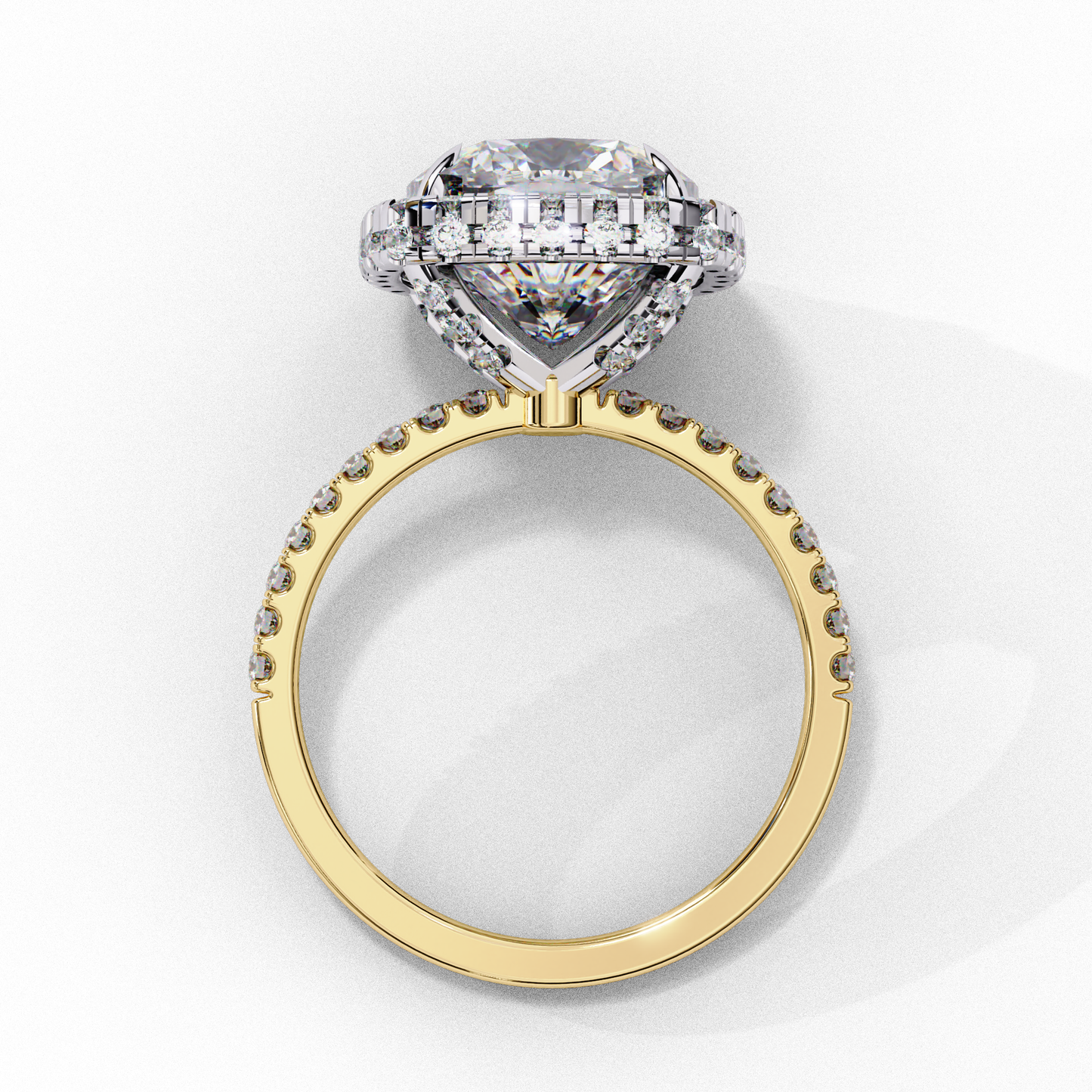 Aria di Amore Cushion Solitaire Ring