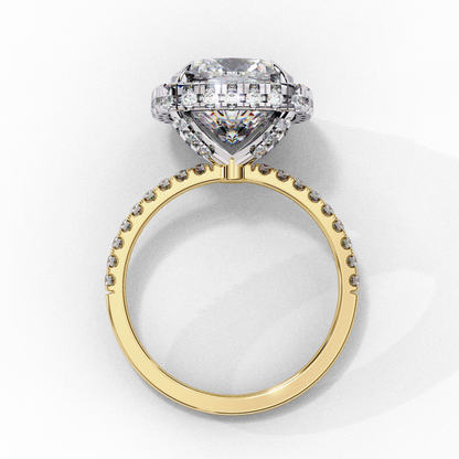 Aria di Amore Cushion Solitaire Ring